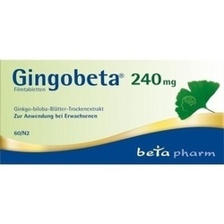Abbildung klein von Gingobeta 240 Mg Filmtabletten