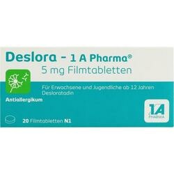 Abbildung klein von Deslora-1a Pharma 5mg Filmtabletten