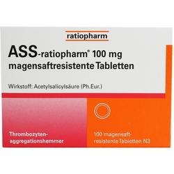 Abbildung klein von Ass-Ratiopharm 100 Mg Magensaftresistente Tablette
