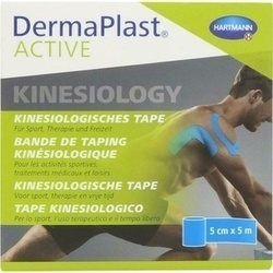Abbildung klein von Dermaplast Active Kinesiology Tape Blau 5cm X 5m