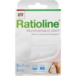 Abbildung klein von Ratioline Wundverband 7x5 Cm Steril