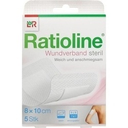 Abbildung klein von Ratioline Wundverband 10x8 Cm Steril
