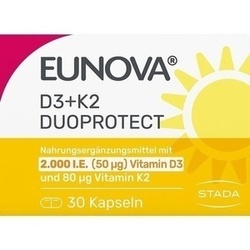 Abbildung klein von Eunova Duoprotect D3+K2 2000ie/80ug