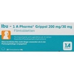 Abbildung klein von Ibu - 1 A Pharma Grippal 200 Mg/30 Mg Filmtabl.