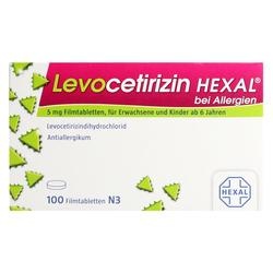 Abbildung klein von Levocetirizin Hexal Bei Allergien 5mg Filmtabl.