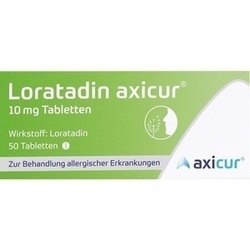 Abbildung klein von Loratadin Axicur 10 Mg Tabletten
