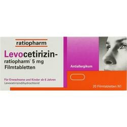 Abbildung klein von Levocetirizin-Ratiopharm 5 Mg Filmtabletten