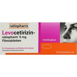 Abbildung klein von Levocetirizin-Ratiopharm 5 Mg Filmtabletten