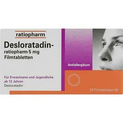 Abbildung klein von Desloratadin-Ratiopharm 5 Mg Filmtabletten