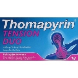 Abbildung klein von Thomapyrin Tension Duo 400 Mg/100 Mg Filmtabletten