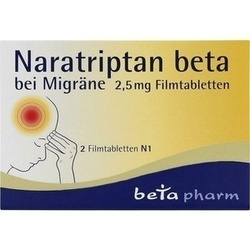 Abbildung klein von Naratriptan Beta Bei Migräne 2.5 Mg Filmtabletten