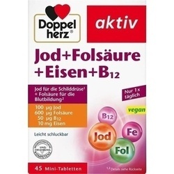 Abbildung klein von Doppelherz Jod+Folsäure+Eisen+B12