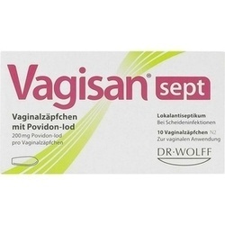 Abbildung klein von Vagisan Sept Vaginalzpfchen Mit Povidon-Iod