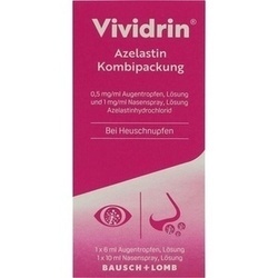 Abbildung klein von Vividrin Azelastin Kombipackung 0.5mg Atr+ 1mg Nasenspray