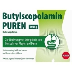 Abbildung klein von Butylscopolamin Puren 10 Mg überzogene Tabletten