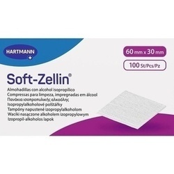 Abbildung klein von Soft-Zellin Alkoholtupfer 60 X 30 Mm