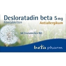Abbildung klein von Desloratadin Beta 5 Mg Filmtabletten