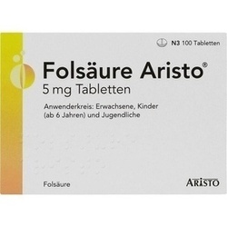 Abbildung klein von Folsäure Aristo 5 Mg Tabletten