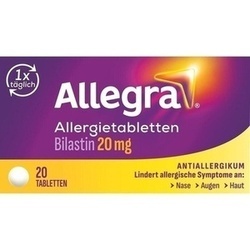 Abbildung klein von Allegra Allergietabletten 20 Mg Tabletten