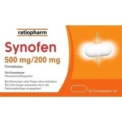 Abbildung klein von Synofen 500 Mg/ 200 Mg Filmtabletten