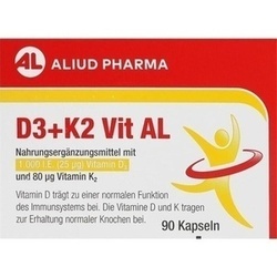Abbildung klein von D3+K2 Vit Al 1000 I.E./80 Ug Kapseln