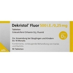 Abbildung klein von Dekristol Fluor 500 I.E./0.25mg