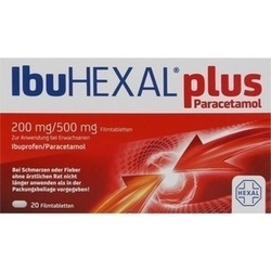 Abbildung klein von Ibuhexal Plus Paracetamol 200 Mg/500 Mg Filmtabletten