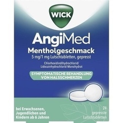 Abbildung klein von Wick Angimed Mentholgeschmack 5mg/1mg Lutschtabl.