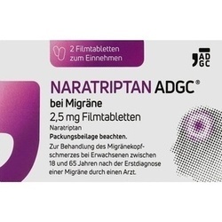 Abbildung klein von Naratriptan Adgc Bei Migräne 2.5 Mg Filmtabletten