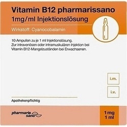 Abbildung klein von Vitamin B12 Pharmarissano 1 Mg/Ml Injektionslösung