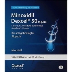 Abbildung klein von Minoxidil Dexcel 50 Mg/Ml Spray Z.Anw.A.D.Kopfhaut