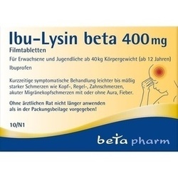 Abbildung klein von Ibu-Lysin Beta 400 Mg Filmtabletten