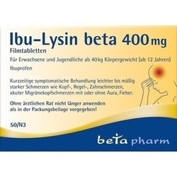 Abbildung klein von Ibu-Lysin Beta 400 Mg Filmtabletten