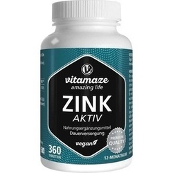 Abbildung klein von Zink Aktiv 25mg Hochdosiert Vegan