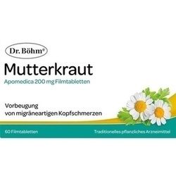 Abbildung klein von Mutterkraut Apomedica 200mg Filmtabletten