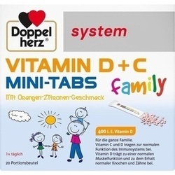 Abbildung klein von Doppelherz Vitamin D + C Mini-Tabs Family System