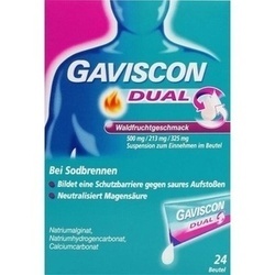Abbildung klein von Gaviscon Dual Waldfrucht 500 Mg/213 Mg/325 Mg