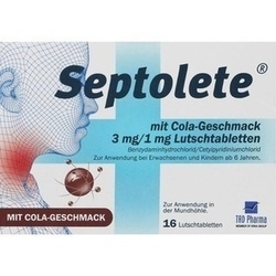 Abbildung klein von Septolete Mit Cola-geschmack 3 Mg/1 Mg Lutschtabletten