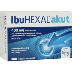Abbildung klein von Ibuhexal Akut 400mg Filmtabletten