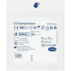 Abbildung klein von Es-Kompressen Steril 5x5cm Großpackung 12fach