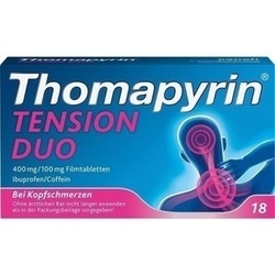 Abbildung klein von Thomapyrin Tension Duo 400 Mg/100 Mg Filmtabletten