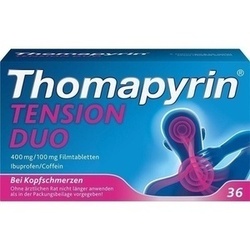 Abbildung klein von Thomapyrin Tension Duo 400 Mg/100 Mg Filmtabletten