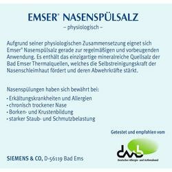 Abbildung klein von Emser Nasenspülsalz Physiologisch Beutel