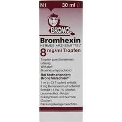 Abbildung klein von Bromhexin Hermes Arzneimittel 8mg/Ml Tropfen