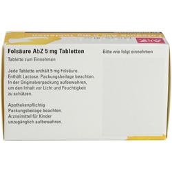 Abbildung klein von Folsäure Abz 5mg Tabletten