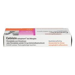 Abbildung klein von Cetirizin-Ratiopharm Bei Allergien 10 Mg Filmtabl.