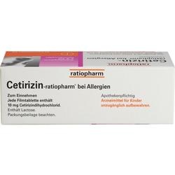 Abbildung klein von Cetirizin-Ratiopharm Bei Allergien 10 Mg Filmtabl.