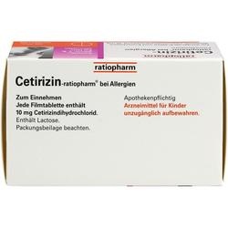 Abbildung klein von Cetirizin-Ratiopharm Bei Allergien 10 Mg Filmtabl.