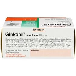 Abbildung klein von Ginkobil Ratiopharm 120 Mg Filmtabletten