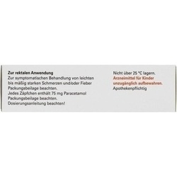 Abbildung klein von Paracetamol-Ratiopharm 75 Mg Zäpfchen